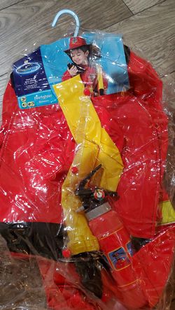 Fire man costume imaginarium brand fits 3-7 yearolds