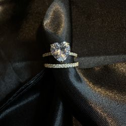 18k Gold Filled Promise Heart Ring Size7