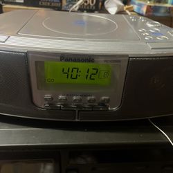 PANASONIC RC-CD500 CD AM FM Alarm Clock Radio Tested & Working