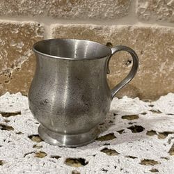 Vintage Selandia Pewter Cup Thailand  2 1/4" Tall Mini Mug