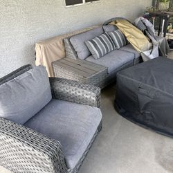 Outdoor Patio Set With Covers