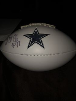Taco Charlton autographed cowboys football