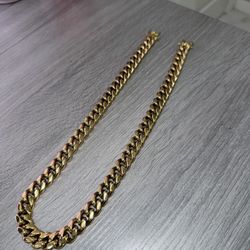GOLD PLATED 14K CUBAN LINK