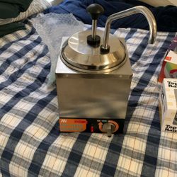 Nacho Cheese Dispenser, 2.8 Qt（2.5L） Nacho Cheese Warmer with Plastic Pump, Hot Fudge Dispenser with 6-Level Temperature Adjustment, Commercial Cheese