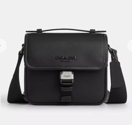 Coach Black Leather Crossbody Bag