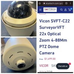 Vicon Dome PZT Security Cameras