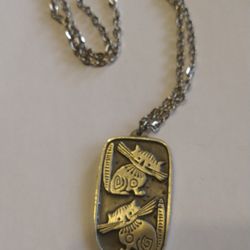 Pewter Cat Pendant Necklace