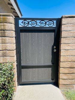 Wrought iron gates
