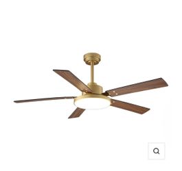 Vaczon 52 in. Modern Reversible Blade Ceiling Fan with LED Light & Remote Control