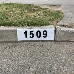 Curb Address Painting 