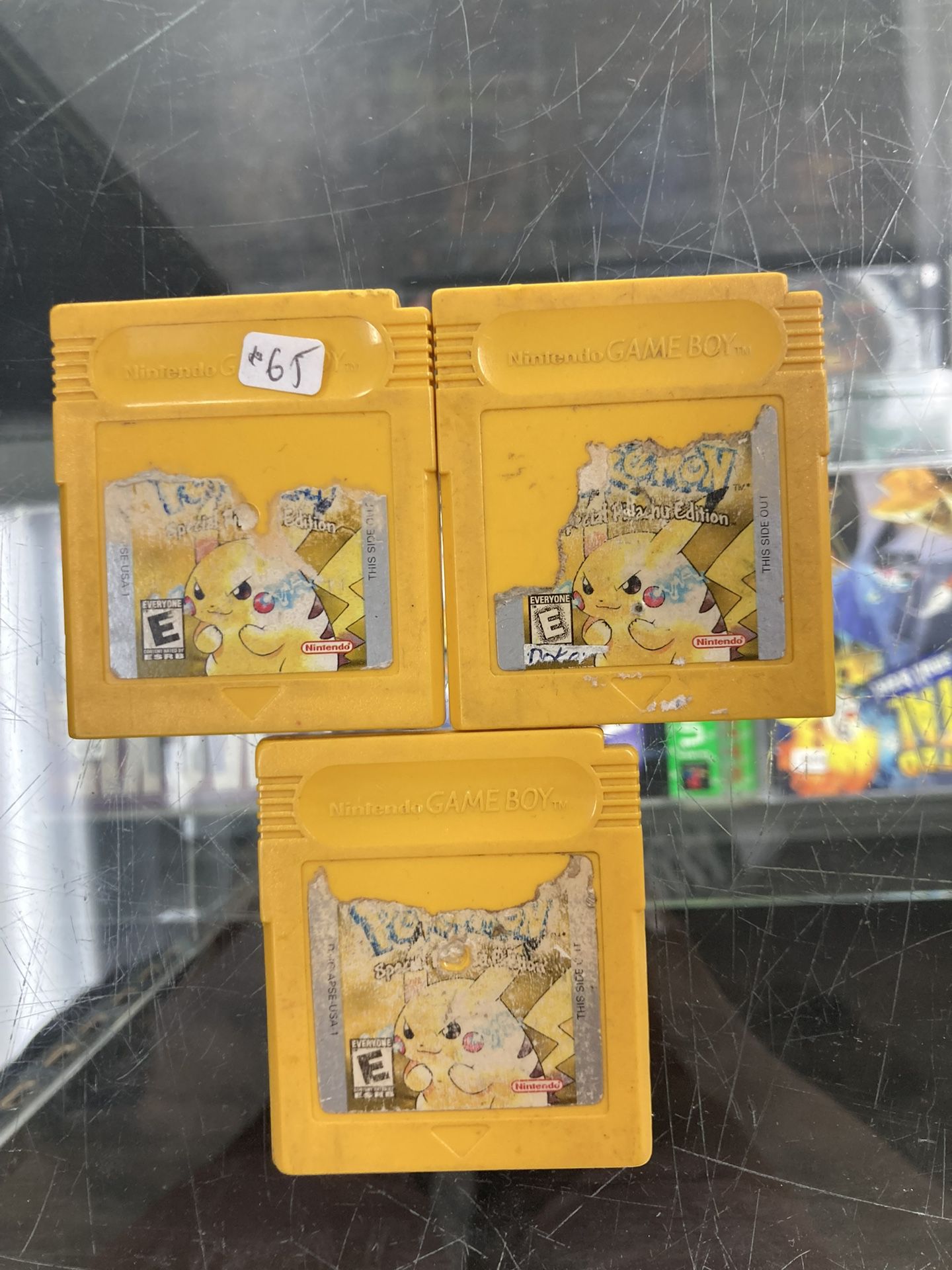 Pokémon Yellow $65 Each Gamehogs 11am-7pm