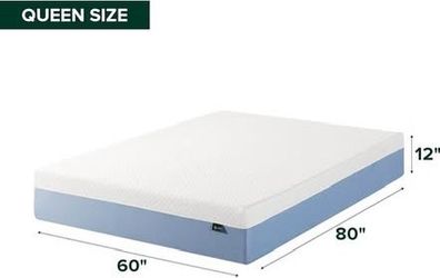 QUEEN 12” Cooling Essential Memory Foam Mattress-Medium Feel- $180 Firm New In BOX! Factory Sealed!