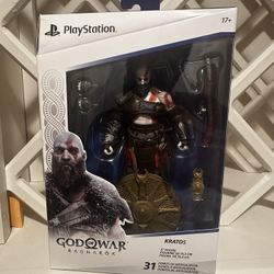 PlayStation god of war, Ragnarok, Kratos, action, figure sealed , Collectible