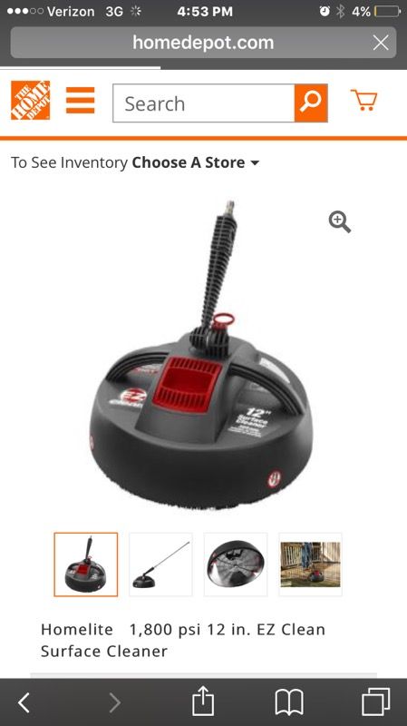 EZ 12" surface cleaner attachment