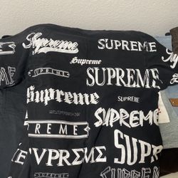 Supreme Multi Logo Tee” Black