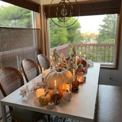 White Dining Table 