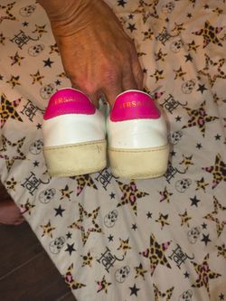 Authentic Versace Women's Ilus White Leather Sneakers Multicolor Medusa Size 6
