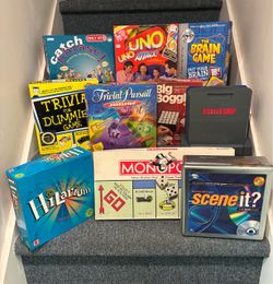 Lot of 10 Board Games Bundle