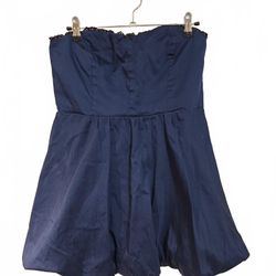 Altar'd State Strapless Bubble Hem Lace Trim Coquette Mini graduationDress XL
