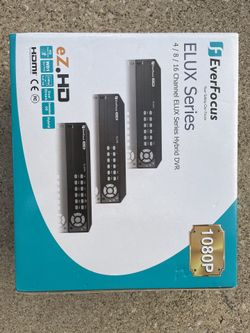 Everfocus - ELUX8/2T - EverFocus 8 CH, H.264, 1080p Hybrid(AHD + TVI)DVR - 2 TB HDD - Hybrid Video Recorder - HDMI