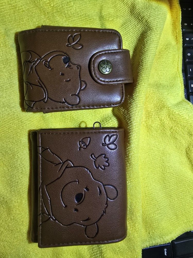 Winnie The Pooh Wallet/change Maleup Holder