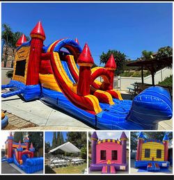 Inflatable Bounce House Water Slide Combo Set