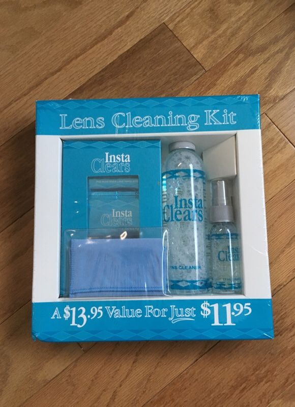 Vintage Insta Clears Lens Cleaning Kit! Nos! Sealed!