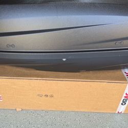 OMAC Rooftop Cargo Box  And roof racks For BMW X7 Or Equivalent– 8 Cu Ft (Dual-Side Opening, Matte Black)