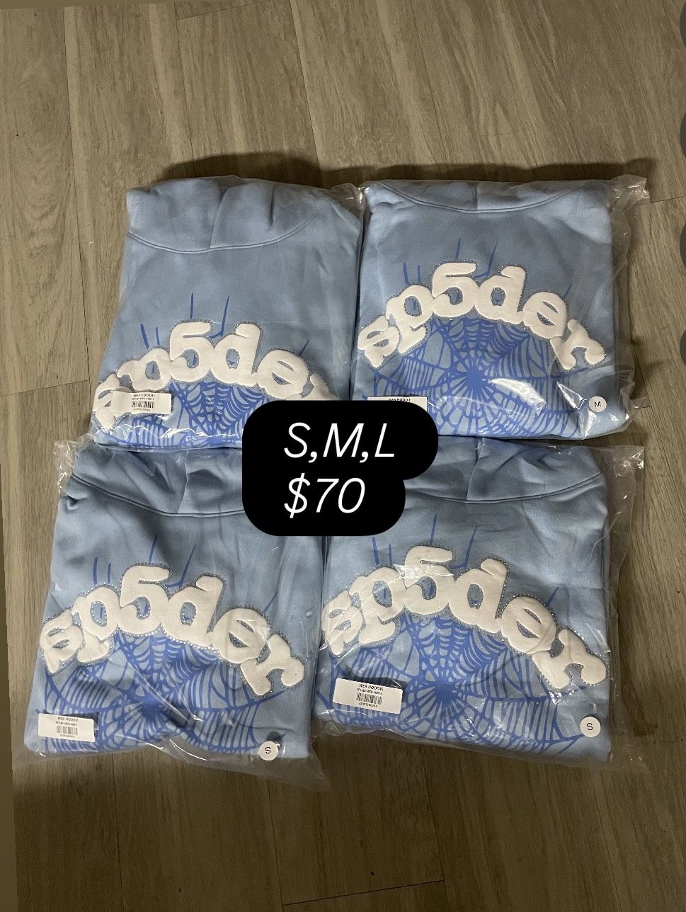 Sp5der Hoodie Blue