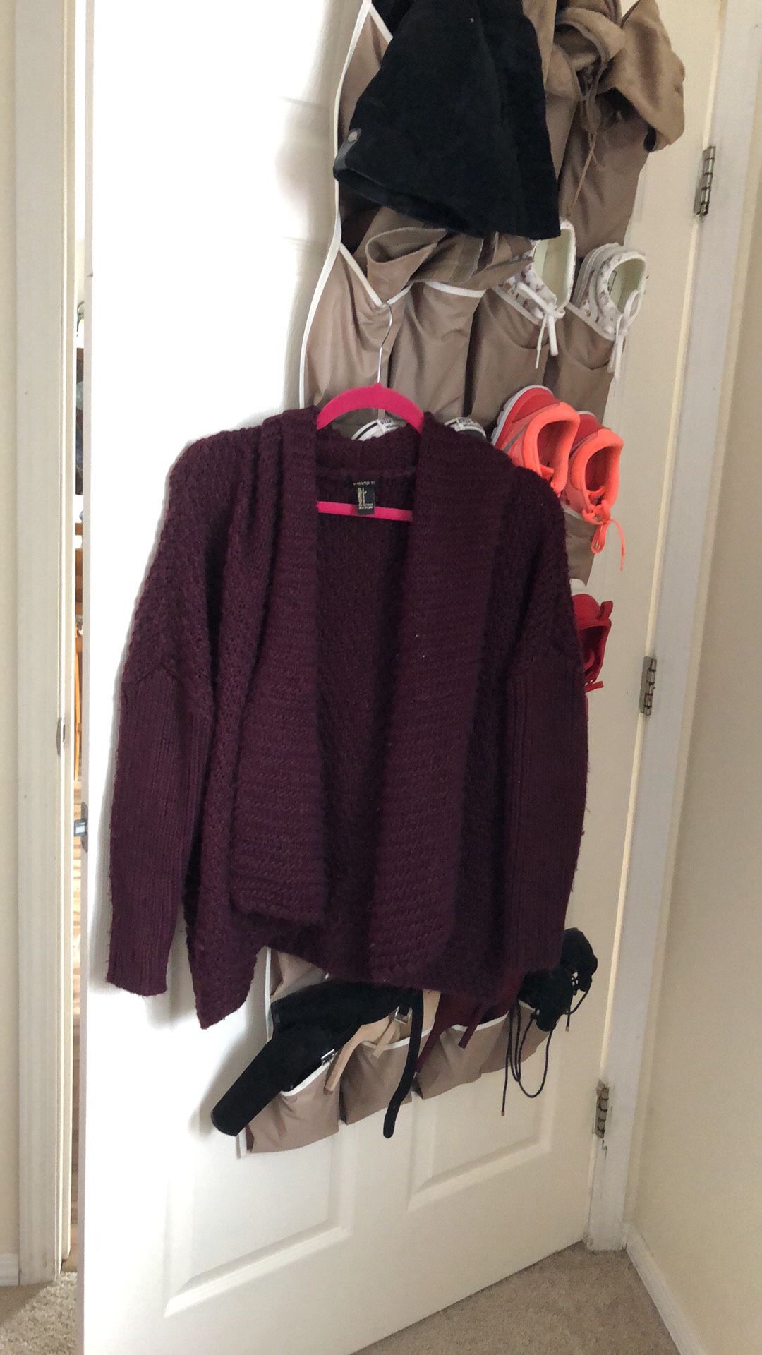 Forever 21 Burgundy Cardigan
