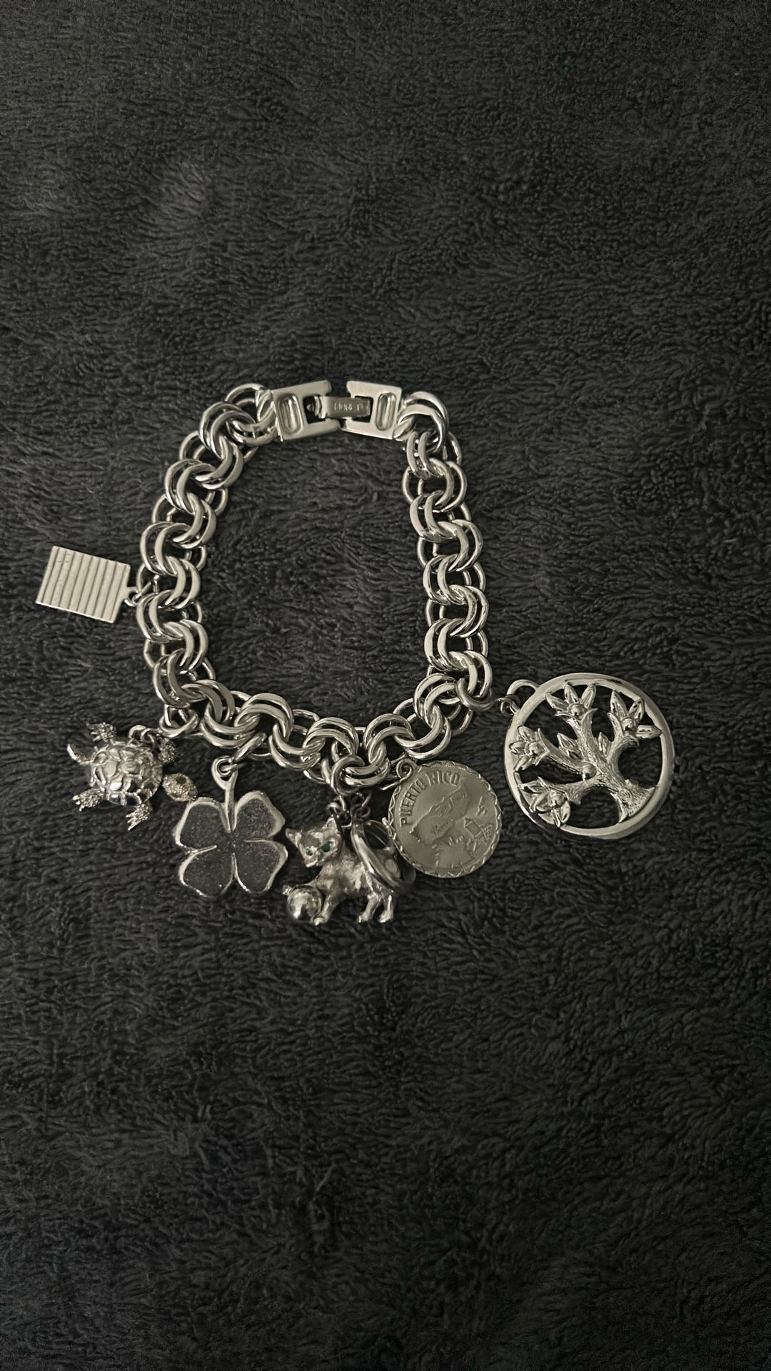 Monet Silver Color With Charms