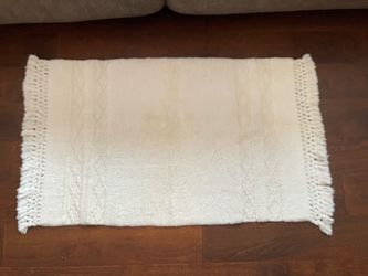 Boho/Farmhouse Style Accent Rug with Fringe Details - See Description about Condition!!