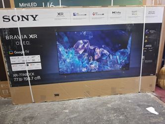 77" screen Oled smart 4k ultra HDTV by Sony bravia.  1 year warranty