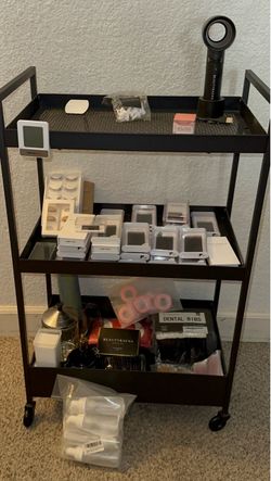 Lash cart with supplies included