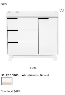 Babyletto Hudson 3 drawer dresser with cubby