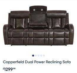 Dual Power Reclining Sofa