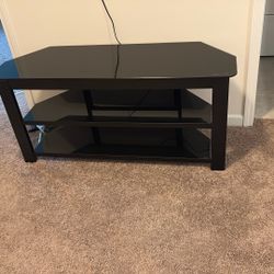 Brand new Black Glass Tv Stand 