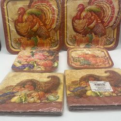 Thanks Giving Plates & Napkins .
