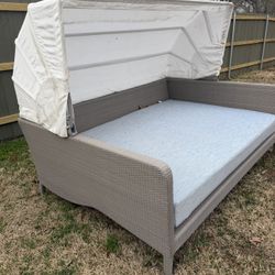 SunBrella Outdoor Lounge Bed With Canopy