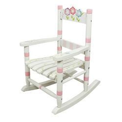 Fantasy Fields Childrens Bouquet Kids Wooden Rocking Chair

