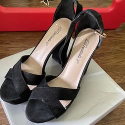 Black Platform Heels 