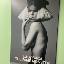 Wall Poster Plaque - Lady Gaga - 34” Tall x 22” Wide
