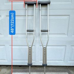 Guardian Aluminum Crutches - Adjustable Height - $20