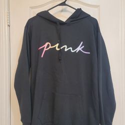 Women's Size Medium PINK Victoria Secret Hoodie-- NEW 