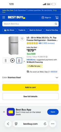 🔥 MOVING SALE – LG Stainless Steel Refrigerator – $500 OBO! 🔥