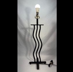 Vintage 1980s Postmodern Memphis Group “Squiggle” Wavy Lamp Base