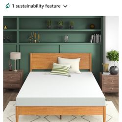 ZINUS 6 Inch Green Tea Memory Foam Queen Mattress