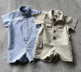 Baby Boy Rompers :Gap 0-3 , Ralph Lauren 0-9