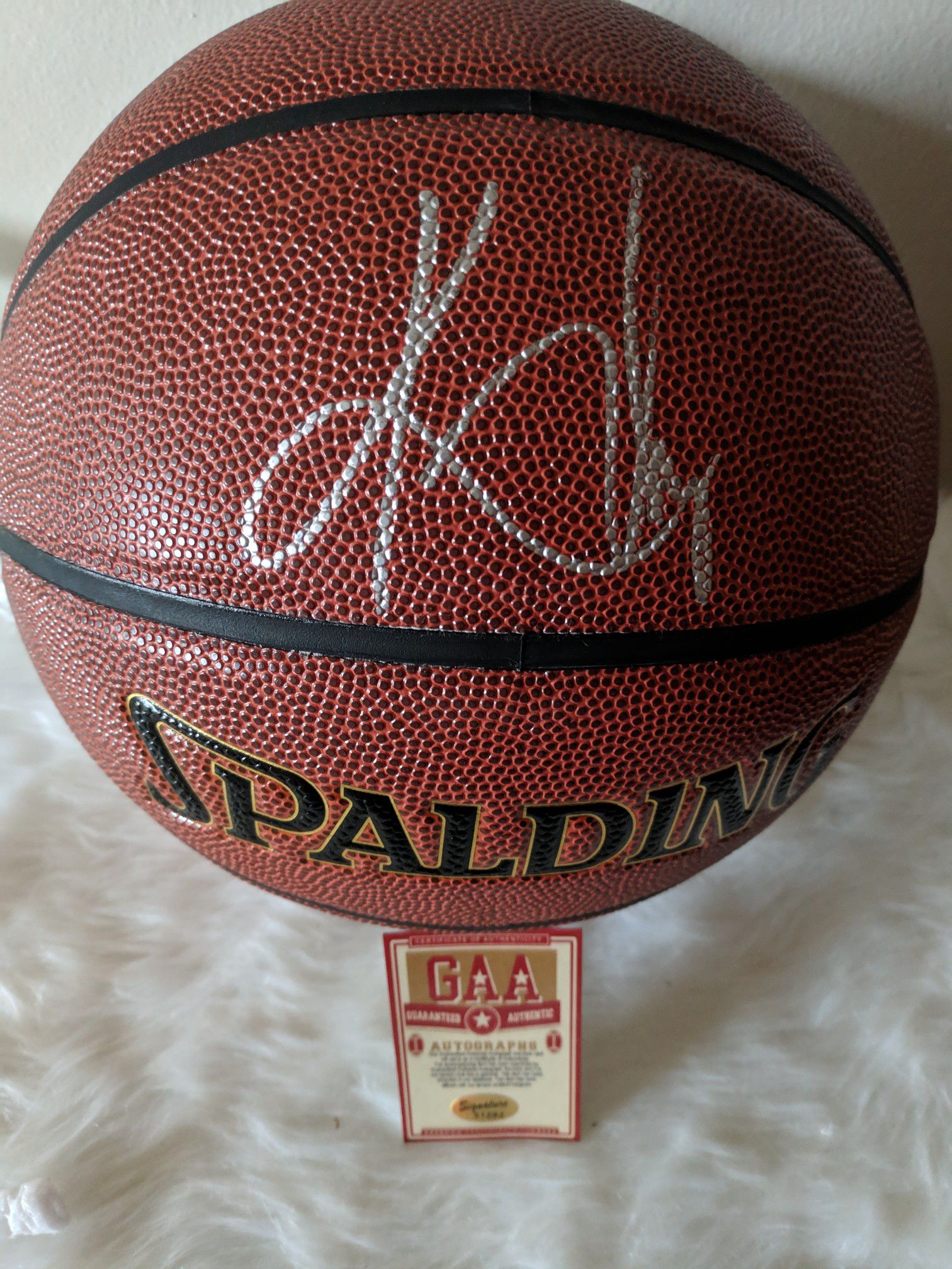 Kyrie Irving Autographed Basketball with COA