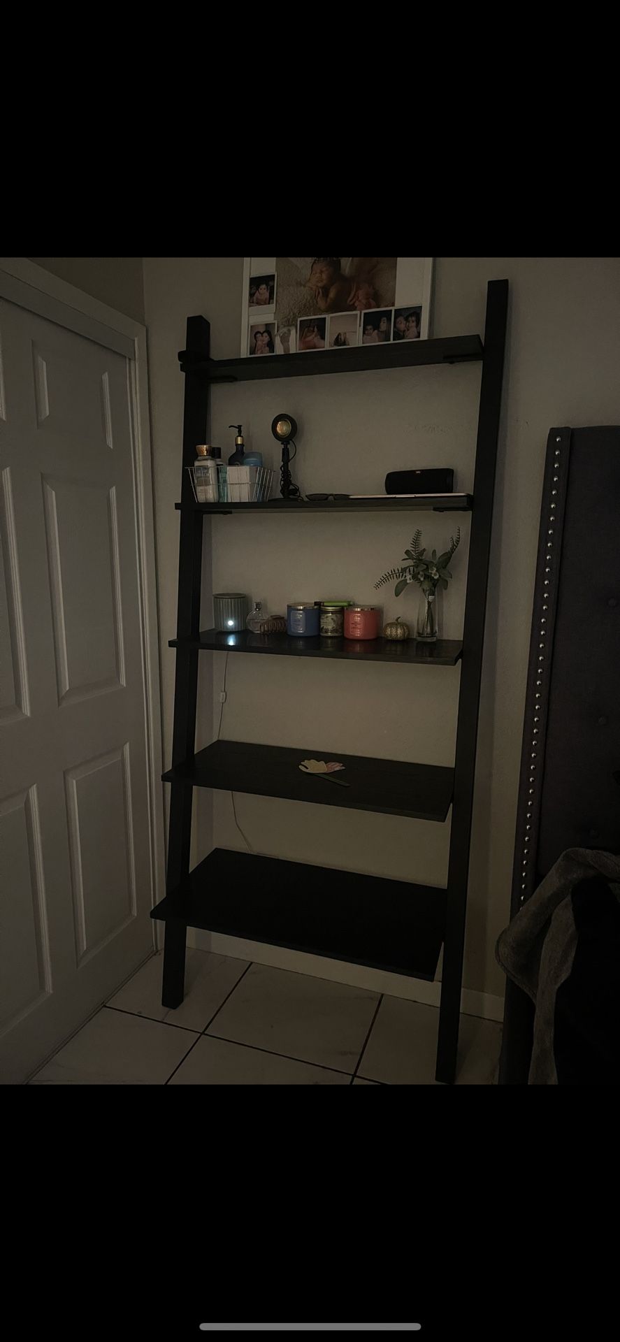 Black Ladder Shelf